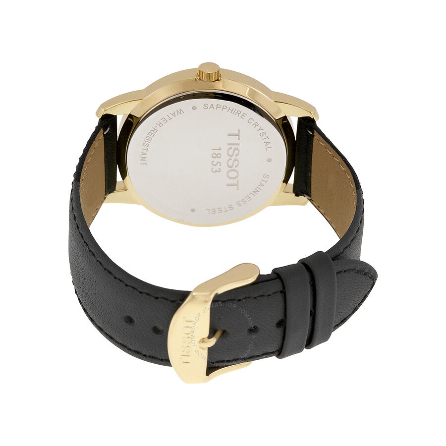 Tissot Classic Dream Black Dial Black Leather Men's T0334103605101 - The Watches Men & Co #3