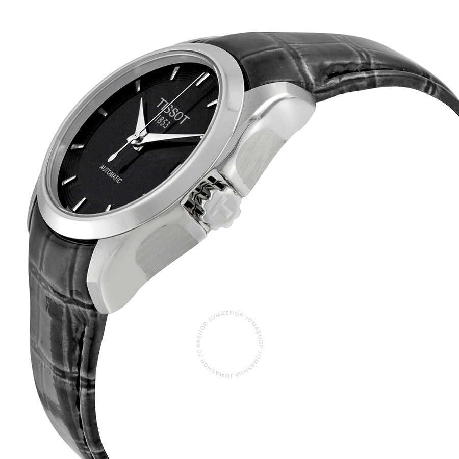 Tissot Couturier Automatic Black Dial Ladies Watch T0352071605100 - The Watches Men & Co #2