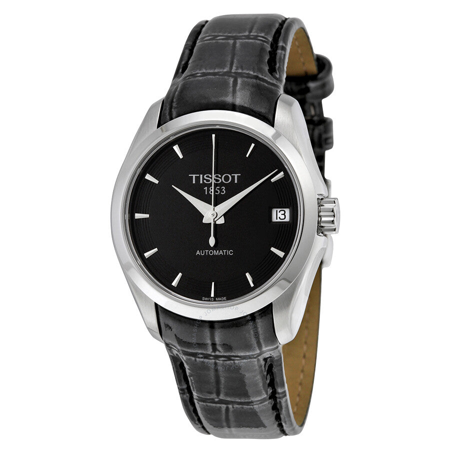 Tissot Couturier Automatic Black Dial Ladies Watch T0352071605100 - The Watches Men & Co