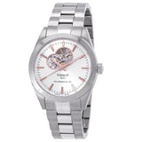 Tissot Gentleman Powermatic 80 Open Heart Automatic Silver Dial Watch T127.407.11.031.01 - The Watches Men & Co