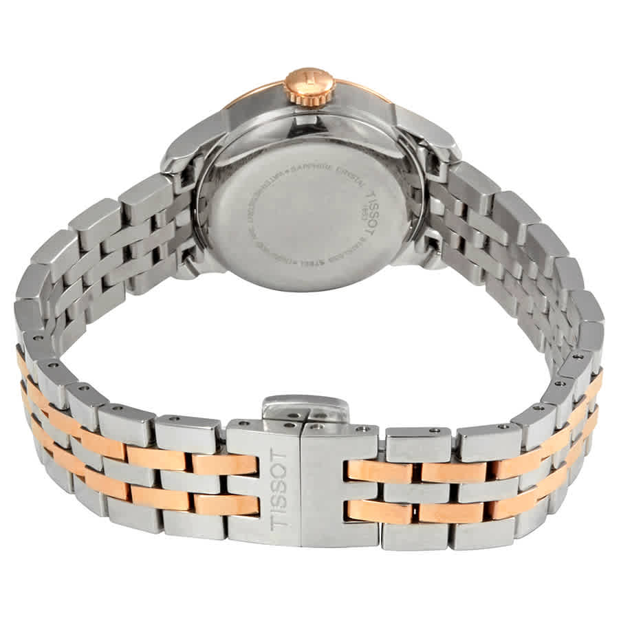 Tissot Le Locle Automatic Lady steel caseback with two-tone bracelet