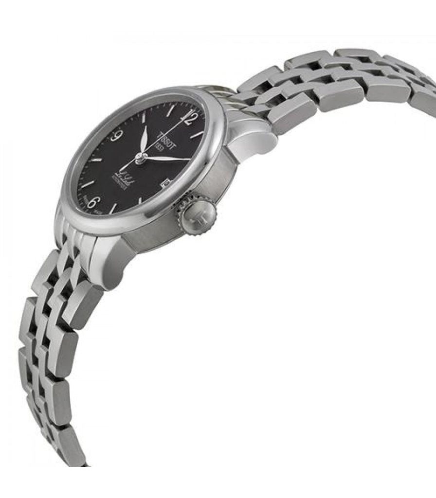 Tissot Le Locle Small Automatic watch side profile showing case thickness and strap
