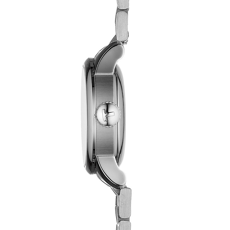 Tissot Le Locle Automatic Double Happiness Lady watch side view showing case profile