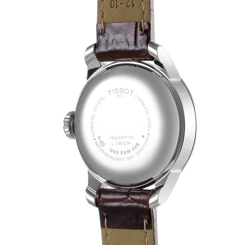 Tissot Le Locle caseback showing automatic movement and water resistance specifications