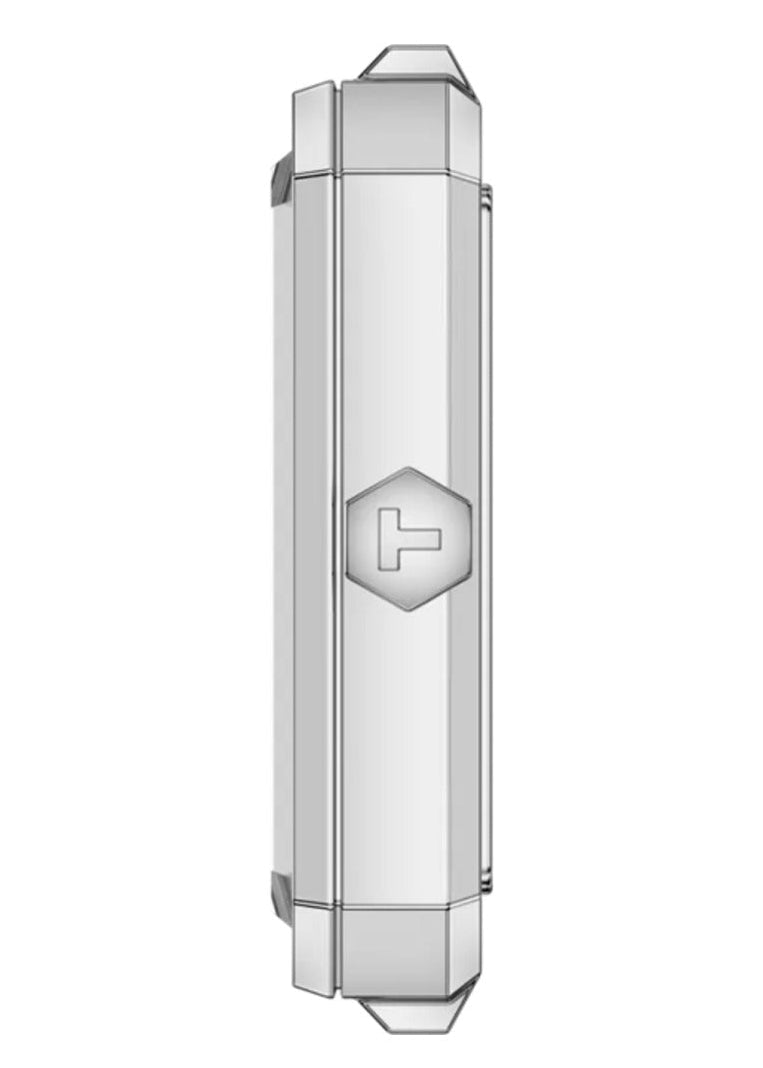 Tissot SRV caseback showing hexagonal Tissot logo and watch model details