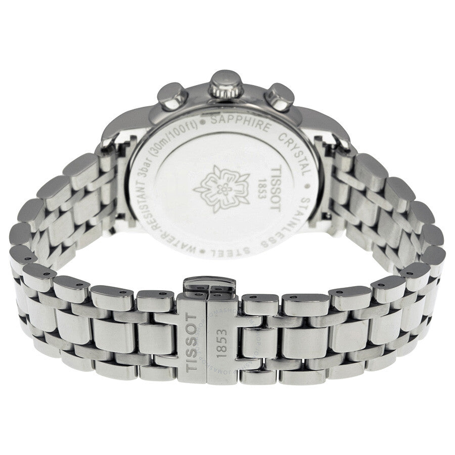 Tissot T Classic Chronograph steel bracelet and caseback with sapphire crystal and Tissot logo