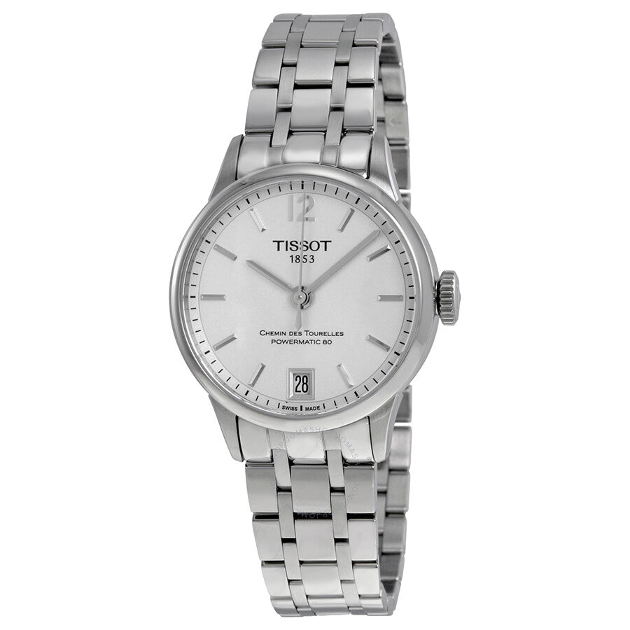 Tissot T-Classic automatic men's watch with silver dial and stainless steel bracelet