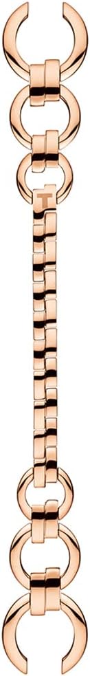 Tissot T-Lady Flamingo full-length linked rose gold bracelet strap with chain-link design