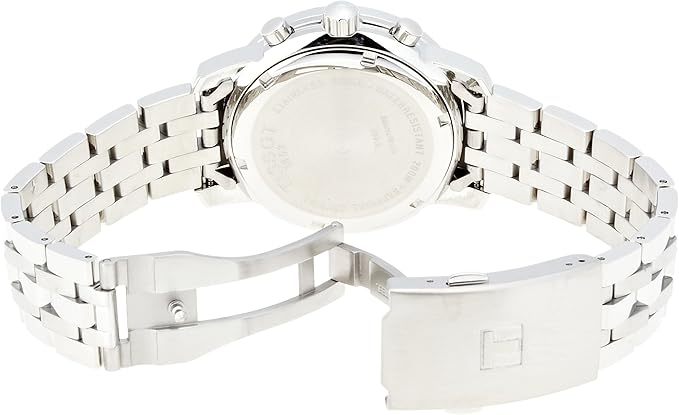 Stainless steel case back and multi-link bracelet of Tissot T-Sport PRC 200