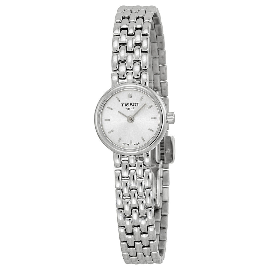 Tissot T-Trend Lovely ladies watch with stainless steel bracelet and white dial