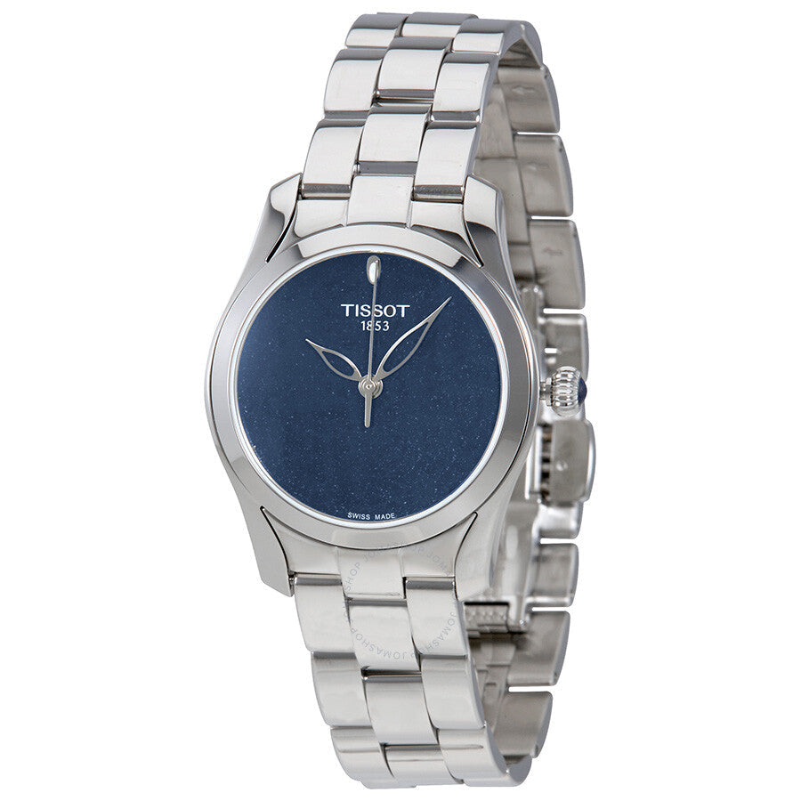 Tissot T-Wave II ladies watch with blue dial and stainless steel bracelet