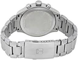Tissot T Sport Chrono XL caseback showing stainless steel construction