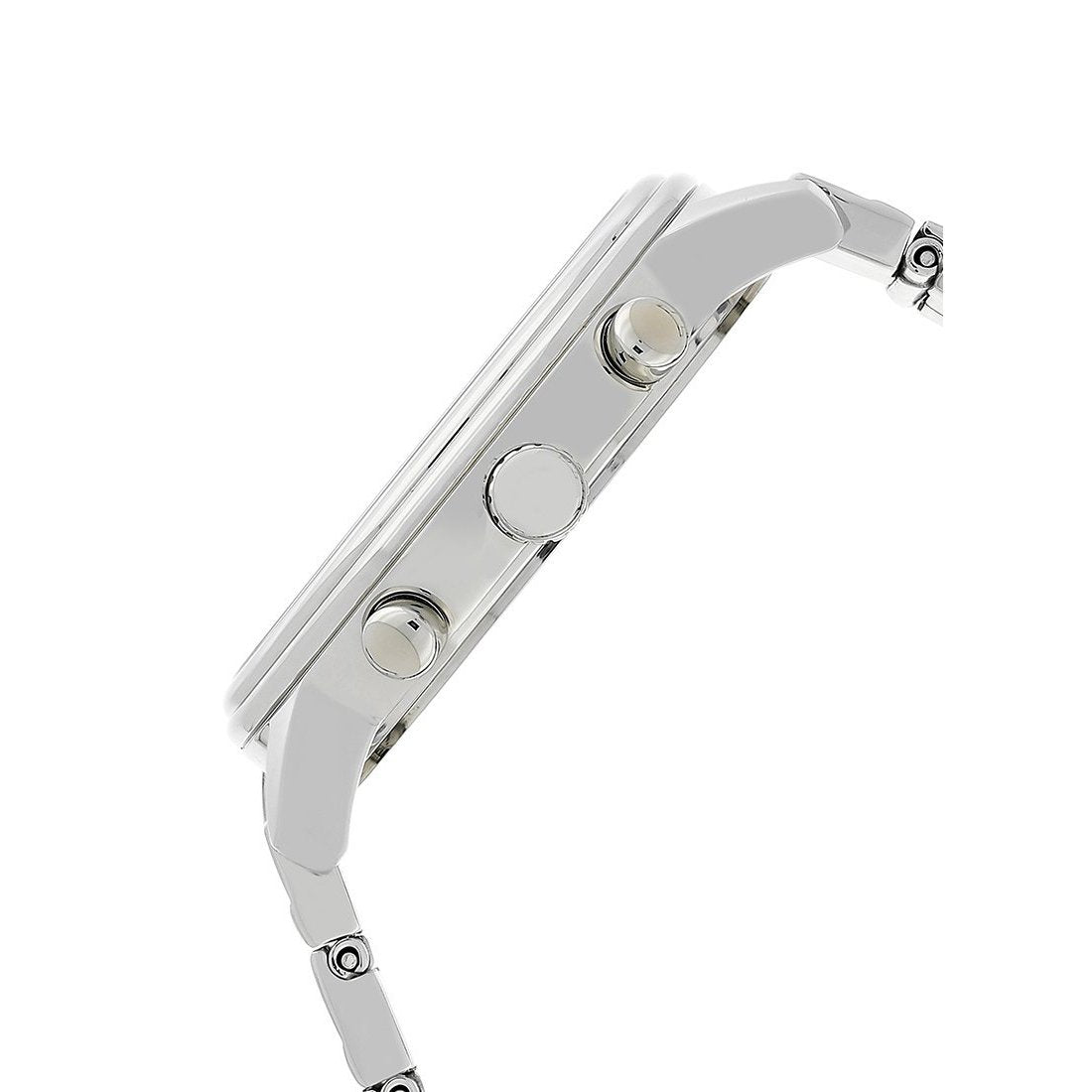 Tommy Hilfiger women's watch side profile showing case height and steel bracelet thickness