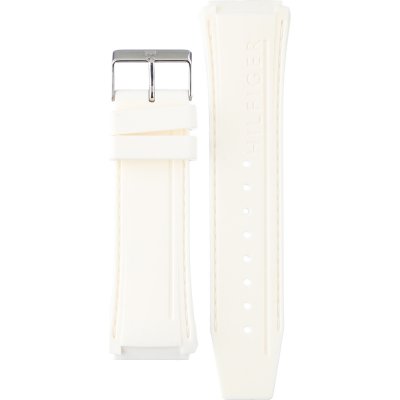 Tommy Hilfiger replacement silicone strap with metal hardware