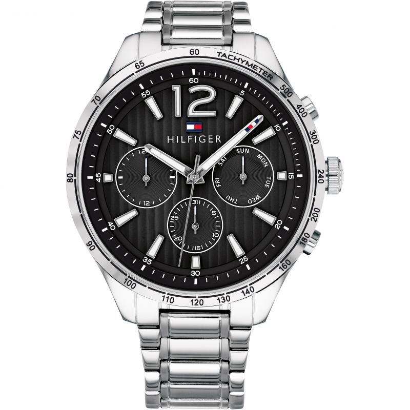 Tommy Hilfiger Gavin Chronograph Black Dial Men's Watch 1791469 - The Watches Men & Co