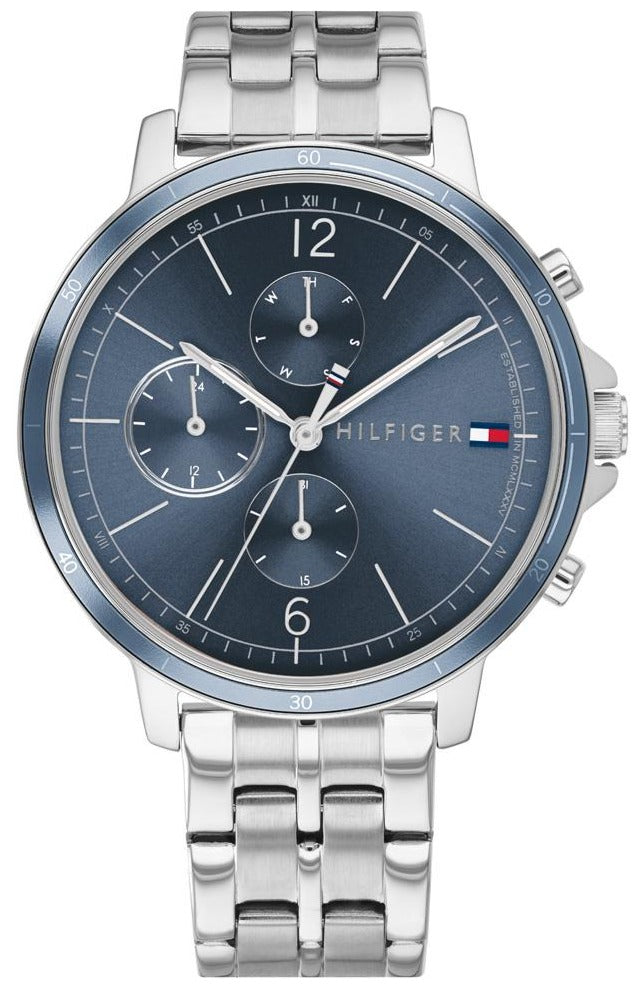 Tommy Hilfiger Madison women's watch with blue dial and stainless steel bracelet