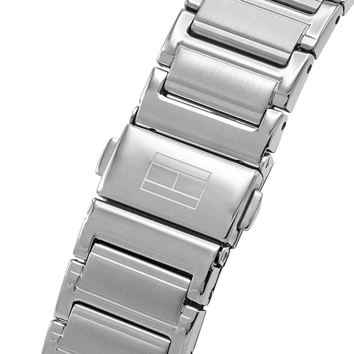 Tommy Hilfiger Mason stainless steel bracelet close-up showing link design