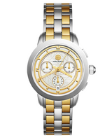 Tory Burch Classic Chronograph Two-Tone Watch Women’s Watch TBW1034 - Women’s Watches
