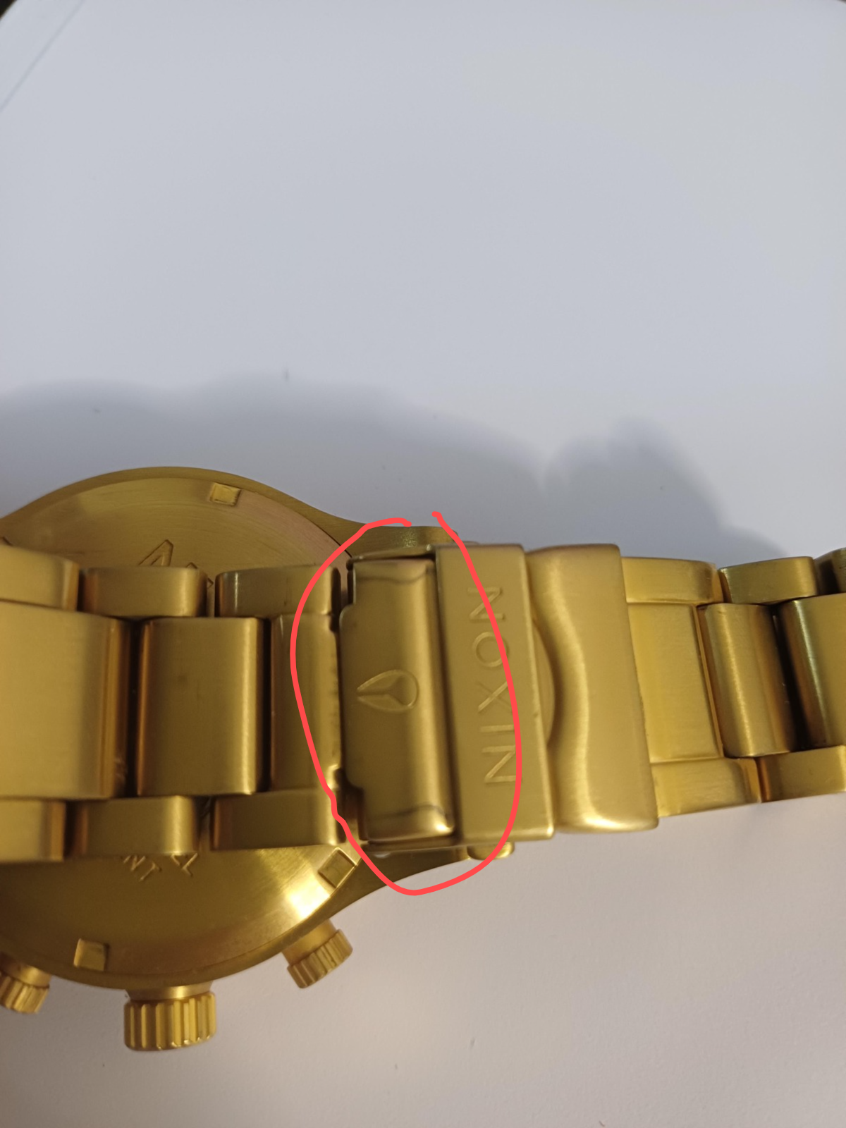 Nixon 51-30 Chrono All Gold Chronograph Men's Watch A083-502 (DEFECT)