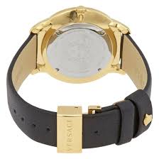 Versace Audrey caseback showing transparent display with gold-plated case back