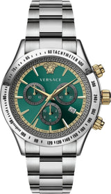 Versace Classic Chronograph Green Dial Men's Watch VEV700721 - The Watches Men & CO