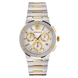 Versace Greca Logo Chronograph Quartz Silver Dial Men’s Watch VEZ900321 - Watch
