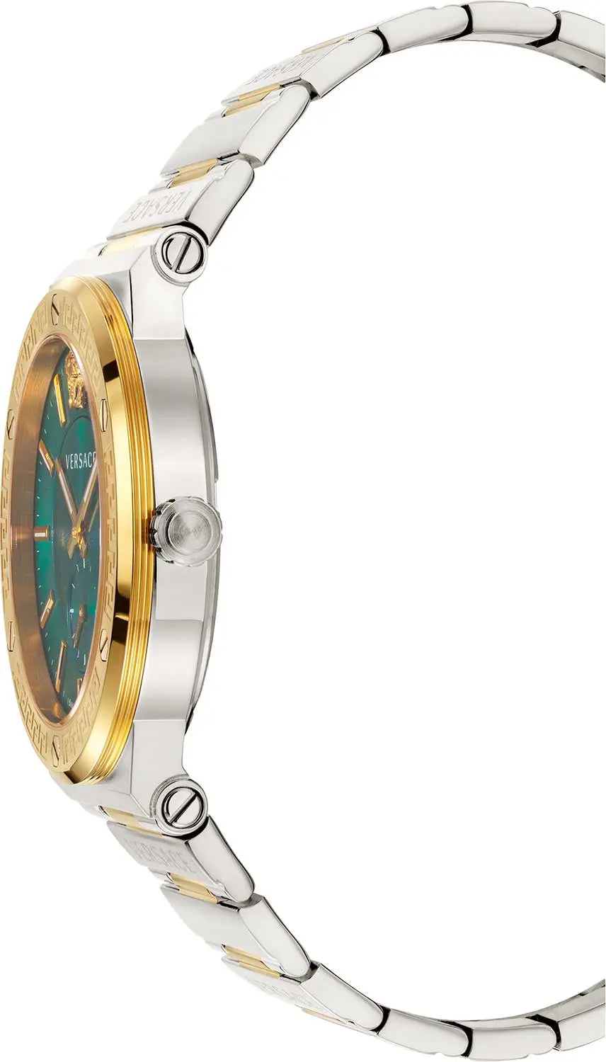 Versace Greca Silver Green Dial Men’s Watch VEVI00420 - Watch