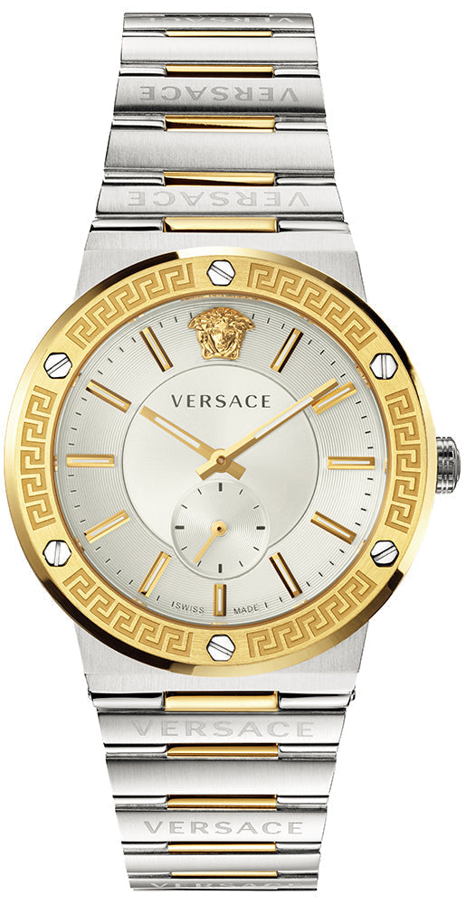 Versace Greca Silver White Dial Men's Watch VEVI00320 - The Watches Men & CO