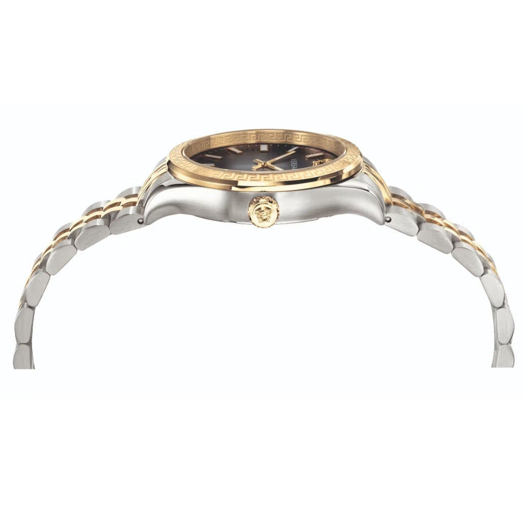 Versace Hellenyium Grey Dial Two Tone Steel Strap Watch for Women - VEHU00520 VEHU00520 - Image 4