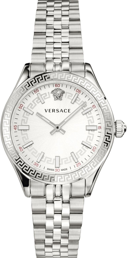 Versace Hellenyium Quartz White Dial Silver Steel Strap Watch for Women - VEHU00320 VEHU00320 - Image 1
