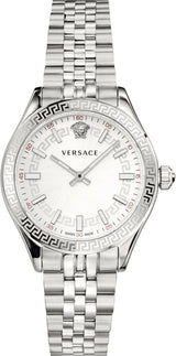 Versace Hellenyium Quartz White Dial Silver Steel Strap Watch for Women - VEHU00320 VEHU00320 - Image 1