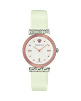 Versace Meander White Leather Strap Women's Watch VELW00120 - The Watches Men & CO