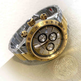 Versace Quartz Two-Tone Stainless Steel Silver Dial Men’s Watch VEV700519 - Men’s Watches