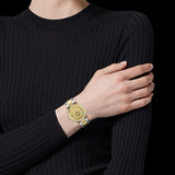Versace Reve Analog Gold Dial Two Tone Steel Strap Watch for Women - VE8B00324 VE8B00324 - Image 4