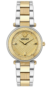 Versace Reve Analog Gold Dial Two Tone Steel Strap Watch for Women - VE8B00324 VE8B00324 - Image 1