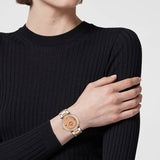 Versace Reve Analog Rose Gold Dial Two Tone Steel Strap Watch for Women - VE8B00424 VE8B00424 - Image 4