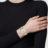 Versace Reve White Textured Dial Two-Tone Swiss Movt Women's Watch - VE8B00724