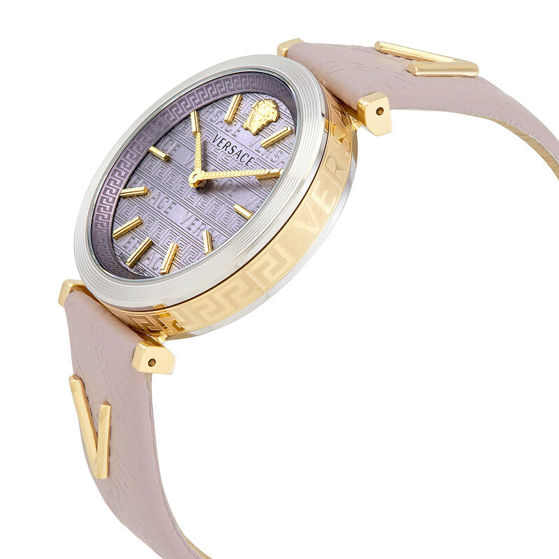 Versace V-Twist Light Pink Dial Quartz Ladies Watch - VELS00219