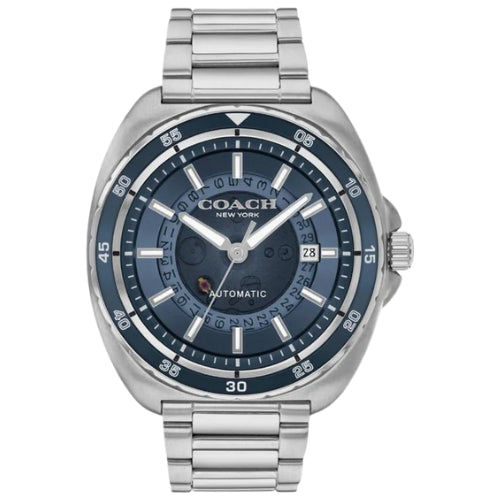 COACH Charter Automatic Blue Dial Stainless Steel Bracelet 44mm Men'sWatch - 14602711