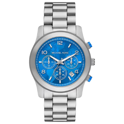 Michael Kors Hunger Stop Oversized Runway Silver-Tone Watch - MK7427
