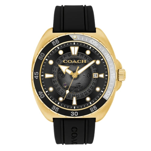 COACH Charter Automatic Black Silicone Men's Watch - 14602718
