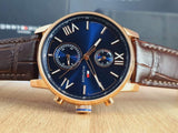 Tommy Hilfiger Quartz Leather Strap Blue Dial Men’s Watch 1791308 - The Watches Men & CO #3