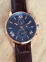 Tommy Hilfiger Quartz Leather Strap Blue Dial Men’s Watch 1791308 - The Watches Men & CO #4