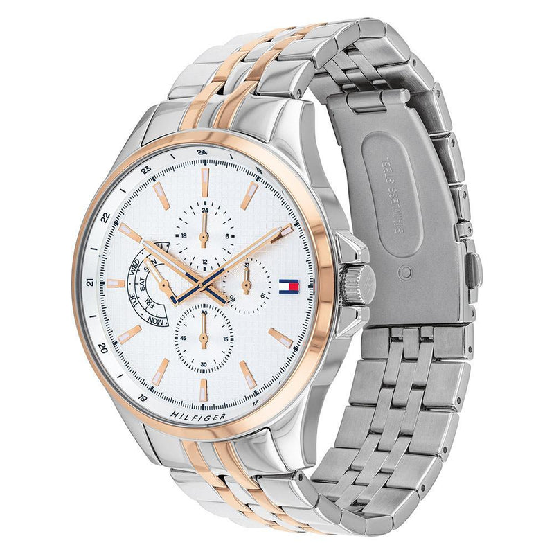 Tommy Hilfiger Multi-function Two Tone Steel Men's Watch 1791617 - The Watches Men & CO #3