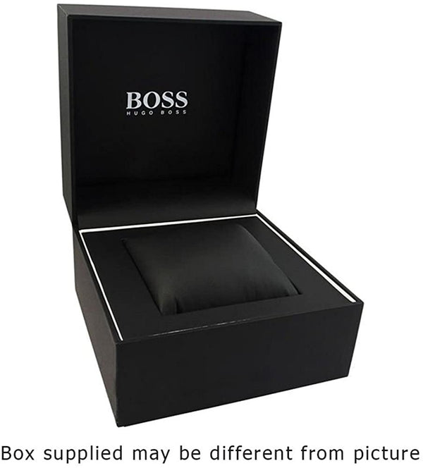 Hugo Boss Ikon Rose Gold Black Leather Mens Watch HB1513179 - The Watches Men & CO #2