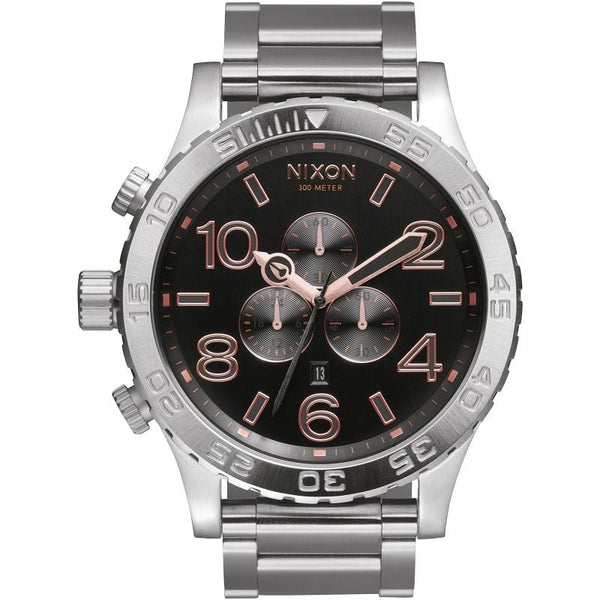 Nixon 51-30 Grey Rose Gold Tone Dial Men's Watch  A083-2064 - The Watches Men & CO