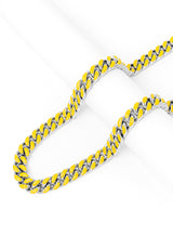 Big Daddy 9MM Enamel Yellow Steel Cuban Chain