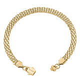 Big Daddy 6MM Gold Flat Herringbone Bracelet