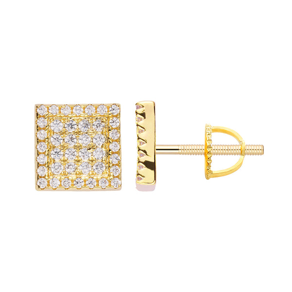 Big Daddy Iced Out Square Earring