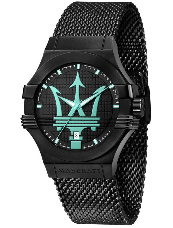 Maserati Potenza Aqua Edition Black Mesh Men's Watch  R8853144002 - The Watches Men & CO